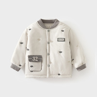 Chaqueta Abrigada de Algodón para Niñas, Diseño de Moda, Invierno y Otoño, Chaqueta Acolchada de Algodón Grueso para Niños