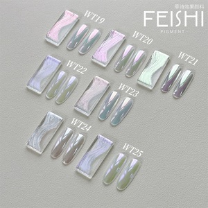 Collezione Popolare: <span class=keywords><strong>Polvere</strong></span> Cromata Effetto Aurora per Nail Art, 25 Opzioni <span class=keywords><strong>di</strong></span> Colore, Pigmento Cromato per Manicure - Product Image 3