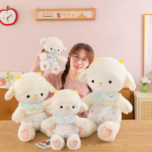 Lindo cordero <span class=keywords><strong>de</strong></span> la nube, juguete <span class=keywords><strong>de</strong></span> peluche bordado, bebé, oveja, compañero, almohada, cojín, vestido Floral, muñeco <span class=keywords><strong>de</strong></span> cordero, Animal relleno <span class=keywords><strong>de</strong></span> algodón PP - Product Image 6