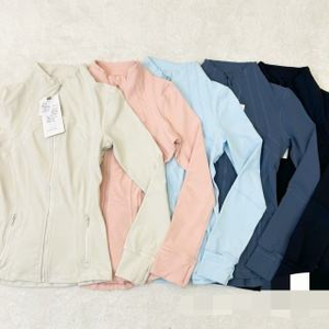 Nueva Chaqueta de Yoga Lulu de Doble Cara, Transpirable, para <span class=keywords><strong>Mujer</strong></span>, Corte Ajustado, Manga Tres Cuartos, para Deportes y Fitness - Product Image 3