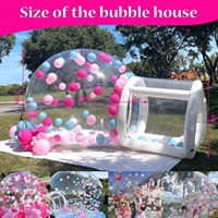 Tente dôme Tente à bulles gonflable luxueuse Lodge Party Rental Balloon Bubble Gonflable Room