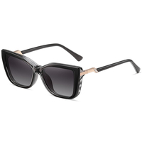 Nouvelle Arrivée Lunettes de Soleil Clip-On Oeil de Chat Tendance à Motif Uni avec Verres TAC Durables et Monture Complète pour Adultes Unisexe Livraison Rapide