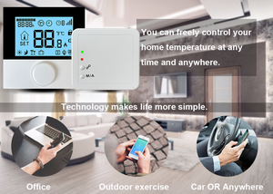 Telin AC8068 Tuya Systèmes de chauffage par le sol numérique et pièces Chaudière à <span class=keywords><strong>gaz</strong></span> à eau électrique <span class=keywords><strong>Thermostat</strong></span> de chauffage par le sol <span class=keywords><strong>filaire</strong></span> sans fil - Product Image 3