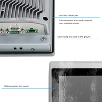 Panel PC Industrial Táctil Todo en Uno con USB Frontal de 10.1 Pulgadas, PC Industrial Integrado para Entornos de Trabajo Difíciles, Tecnología de Vanguardia