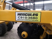 Herse à disques de construction de 910 mm de diamètre, hydraulique, décalée, extra lourde, 910-4m/5m, tractée par un tracteur, matériel agricole