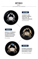 Broche en zircon haut de gamme XILIANGFEIZI en forme de petit crabe, accessoire de mariage créatif et personnalisé unisexe pour vestes de costume