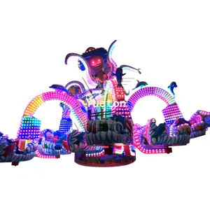 Popular Theme Park Equipment Rotary Amus Ride The Big Octopus Ride Amusement Park Games Manege Poulpe For Sale