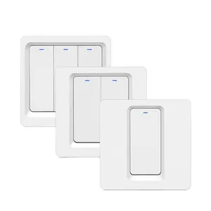 China Supplier Alexa Google Voice Control 1/2/3 Gang Smart Switch Module Home Wifi Smart Switch