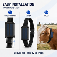 Traceur GPS Portable pour Moutons, Bovins, Vaches – Garantie 1 An, 4G, Étanche, Compatible Android/iOS, Utilisation Agricole, Historique de Navigation