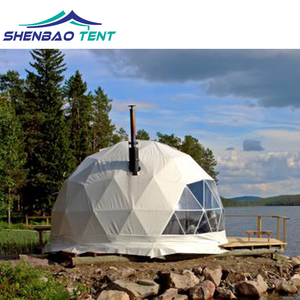 Dôme géodésique transparent pour le camping d'<span class=keywords><strong>hiver</strong></span>, diamètre 6 m et 15 m, pour les activités de plein air - Product Image 5