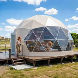 Dôme géodésique extérieur quatre saisons en PVC de luxe, diamètres personnalisés, <span class=keywords><strong>serre</strong></span> transparente, tente pour événements de glamping - Product Image 5