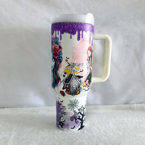 Glowing in the Dark Nightmare Before Christmas Jack Skellington Cup Luminous 40oz Stainless Steel Insulated Tumbler - Product Image 5