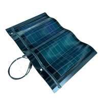 Panneaux Solaires Haute Qualité Noir Rouge Vert 30W à Couche Mince pour Toiture Solaire Courbe CIGS Tuile Incurvée
