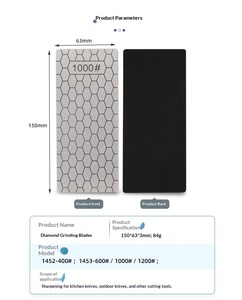 Pierre <span class=keywords><strong>à</strong></span> aiguiser rectangulaire électroplaquée diamantée polie simple face, outil de ponçage, vente en gros d'usine - Product Image 5