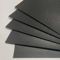 Prix d'usine, plaque en plastique PP opaque noir givré personnalisée, panneau en polypropylène mat pour emballage créatif et bricolage