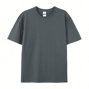 T-shirt en coton 100% de haute qualité, taille plus, logo imprimé personnalisé, t-shirt uni à col rond pour homme, t-shirt personnalisé pour homme - Product Image 3