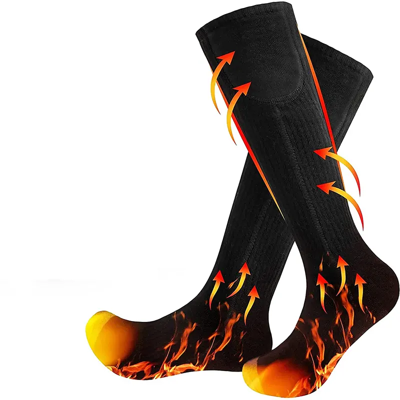 Rechargeable Heated Socks for Men Women Washable Electric Thermal Warming Socks for Hunting Winter Skiing Outdoors