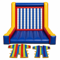 Pared Inflable Adhesiva de PVC Ecológica para Juegos de 27' con 2 Trajes Incluidos