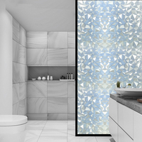 Película de privacidad para ventana 3D moderna, revestimientos de vidrieras decorativos esmerilados, autoadhesivo adhesivo estático para decoración de apartamentos
