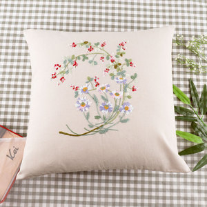 Kit de Bordado para Almohadas con Dibujos Grandes, Funda de Almohada, Kits de Instrucciones para Coser y Tejer Juguetes - Product Image 6