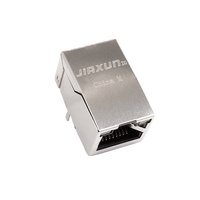 Conector Hembra RJ45 de Red Cat5e de Puerto Único, Conector Modular RJ45 de 180 Grados, Conectores Ethernet para Internet TRJE101CNL