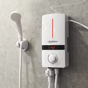 220V 5.5KW Pantalla LED más eficiente Calentador eléctrico de agua sin tanque Pantalla de temperatura de ducha caliente instantánea Plástico inglés - Product Image 1