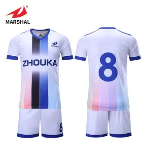 Atacado personalizado em branco uniformes de futebol futbol camisa de futebol treino de futebol de futebol fabricante