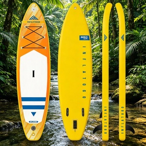 InflaToGo Tabla de Paddle Surf Inflable (<span class=keywords><strong>SUP</strong></span>) de PVC Resistente de 12' para Uso en el Océano - Ecológica - Product Image 6