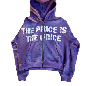 Vente en gros de sweats à capuche pour hommes, épais, style streetwear, effet délavé à la pierre et à l'acide, coupe oversize, personnalisables, direct fabricant - Product Image 3