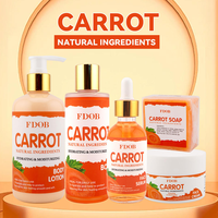 Ensemble de soins de la peau infusé à l'huile de graines de carotte biologique |   Kit de soins du visage végétalien riche en antioxydants pour éclaircir et hydrater en profondeur