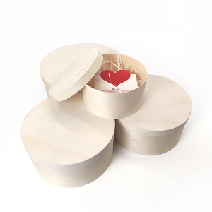 Tùy Chỉnh Sang Trọng Thân Thiện Với Môi Dùng Một Lần Gỗ Bao Bì Thực Phẩm Bento Hộp Nắp Bằng Gỗ Bát Tròn Hộp Bằng Gỗ Gifting - Product Image 1