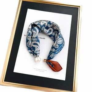 สร้อยจี้หัวเข็มขัดแม่เหล็กรูปม้าสีส้มสำหรับผู้หญิงผ้าพันคอเสื้อเข้าคู่ได้กับทุกชุดฤดูร้อน - Product Image 5