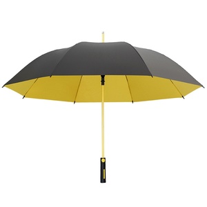 Nouveau <span class=keywords><strong>parapluie</strong></span> de golf squelette bicolore pour homme d'affaires, robuste, résistant au vent, droit, double usage, pour le soleil - Product Image 1
