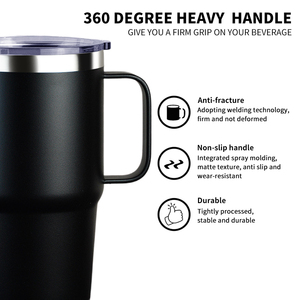 Wevi 30Oz Đôi Tường Thép Không Gỉ Cốc Với Hàn Xử Lý & Straw-Chân Không Cách Nhiệt Cốc Cà Phê Cho Hot & Đồ Uống Lạnh - Product Image 5