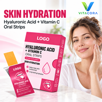Bandes de film orales hydrosolubles à l'acide hyaluronique et à la vitamine C 60g OEM ODM – Complément hydratant pour la peau, éclaircissant et revitalisant