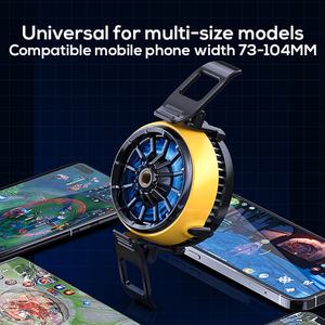 Ventilateur de refroidissement magnétique MEMO DLA6 pour téléphone portable avec lumière bleue et clip manuel - Product Image 6