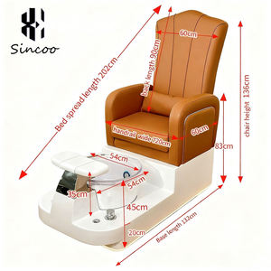 Manufacturer Luxury Comfortable Reclining Pedicure <b>Chair</b> Adjustable Electric Solutions Foot Massage <b>Chair</b> for Nail Salon - Product Image 3