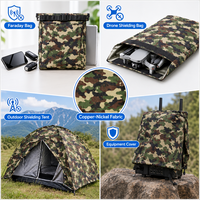 Tissu conducteur de camouflage en cuivre et nickel pour blindage EMI/EMF, protection RFID, tissu Faraday pour la sécurité et l'utilisation en extérieur