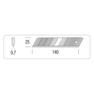 METRICA - 49048 LAMES DE RECHANGE-10 pcs - EAN 8001066490486 COUTEAUX ET COUTEAUX - Product Image 1