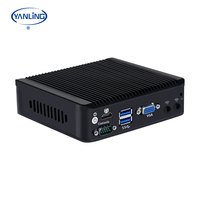 Mini PC de Cuatro Núcleos Sin Ventilador, Microcomputadora Industrial con 4 Puertos LAN Intel 2.5G