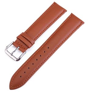 Correa de reloj de cuero genuino lisa y plana OEM en stock de 10mm, 12mm, 13mm, 14mm, 15mm, 16mm, 17mm, 18mm, 19mm, 20mm, 21mm, 22mm, 24mm - Product Image 4