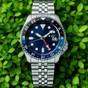 Relojes de Lujo Seiko NH34 de 40 mm, Acero Inoxidable, Movimiento Automático Mecánico GMT, Luminoso, Sumergible, Correa de 20 mm - Product Image 6