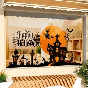 Halloween Ghost Festival Store decorazioni in PVC vetro porta adesivi per centro commerciale <span class=keywords><strong>eventi</strong></span> negozio atmosfera Layout vetrina - Product Image 4