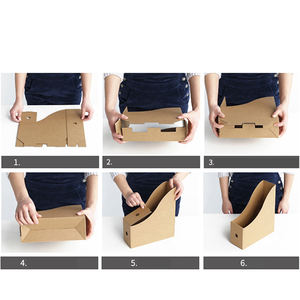 Boîtes en papier kraft de haute qualité, 2 mm d'épaisseur, accessoires de bureau, organiseur de bureau, porte-stylos, rangement, emballage, souvenir gratuit - Product Image 6