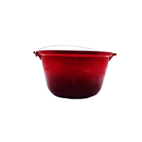 Cocotte en fonte émaillée 11L/16L, compatible gaz et induction, sans couvercle