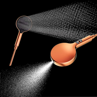 Ensemble de douche mural de luxe complet avec pommeau de douche pluie thermostatique doré et mitigeur pour salle de bain
