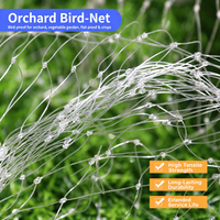 Filet à oiseaux en nylon noué pour la protection des arbres fruitiers, vergers et vignobles, résistant aux déchirures, pour l'extérieur et la volaille