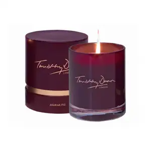 Luxury organic leopard print dark scented soy candle