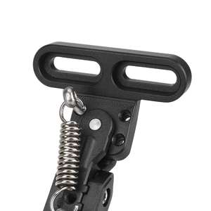 Ulip 17 CM Noir – Béquille réglable allongée avec trous de montage latéraux biseautés pour trottinette électrique – Support de pied / Repose-pieds - Product Image 3