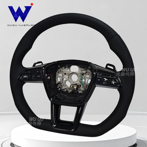 Volante de Cuero Nappa Personalizado Compatible con <span class=keywords><strong>Audi</strong></span> A3 A4 A5 A6L TT A7L A8 Q5 Q7 B9, Modificación Interior del Volante - Product Image 5